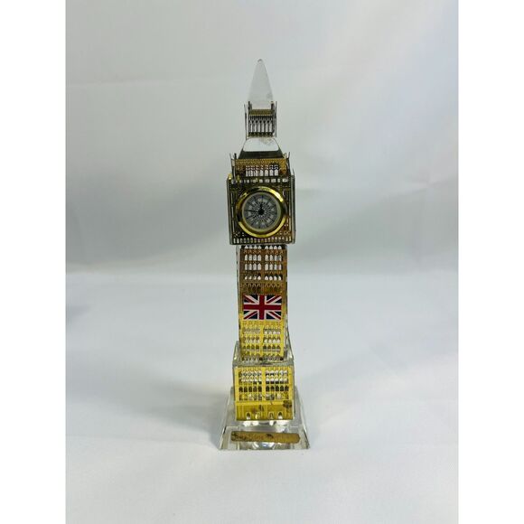 London Big Ben Crystal Metal Clock 3D - Picture 1 of 10